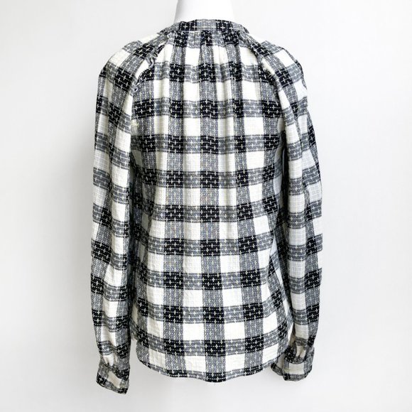 Pilcro Breezy Buttondown Checkered Blouse - Picture 4 of 13